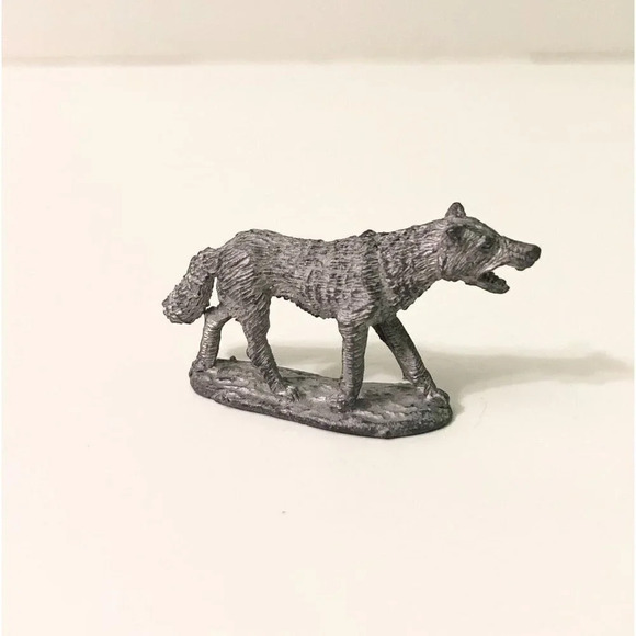 Vtg Wolf Miniature  Metal Figure Dungeons And Dragons Role Playing - Picture 3 of 7